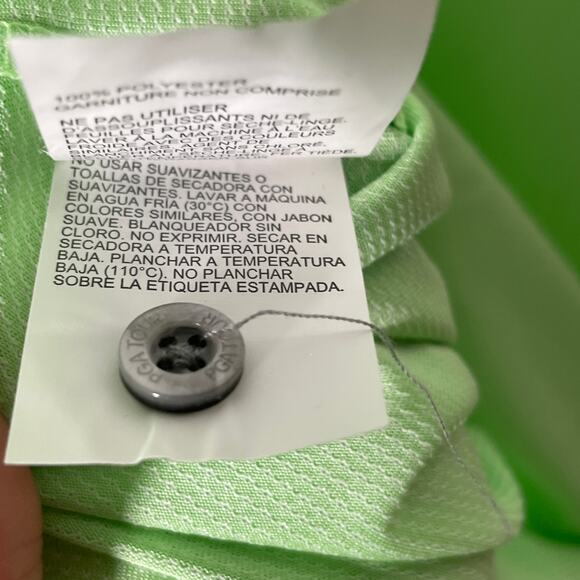 PGA Tour Men's Birdseye Textured Performance Polo Shirt Patina green small - Picture 6 of 8